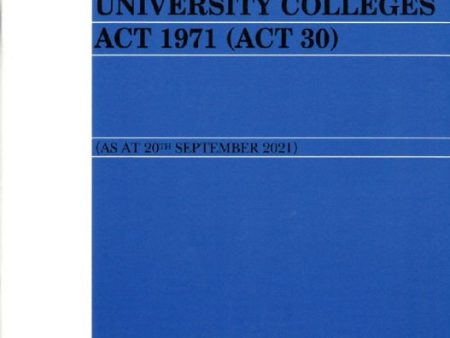 Universities and University Colleges Act 1971 (Act 30) For Cheap