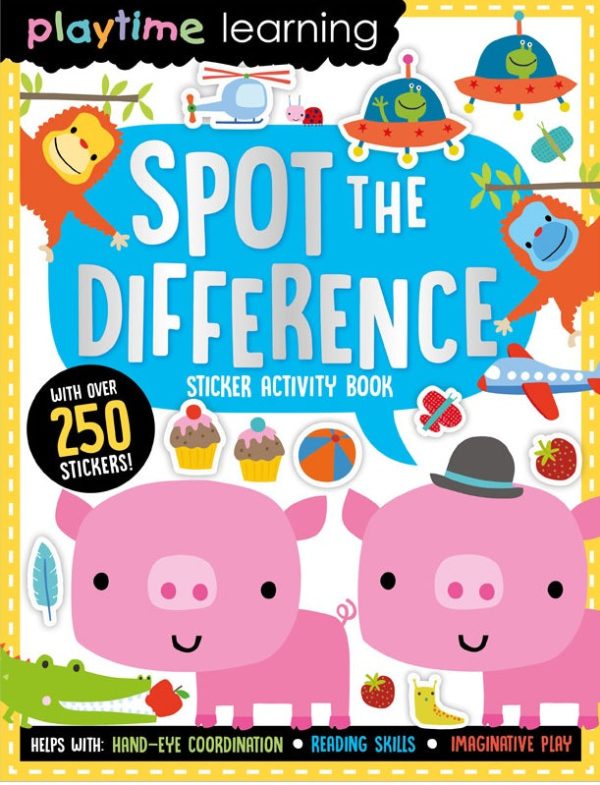 Playtime Learning Spot the Difference Sticker Activity Book on Sale