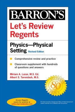 Let s Review Regents: Physics - The Physical Setting (Revised Edition) Supply