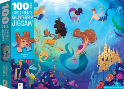 100-Piece Children s Glittery Jigsaw: Mermaid Paradise Online