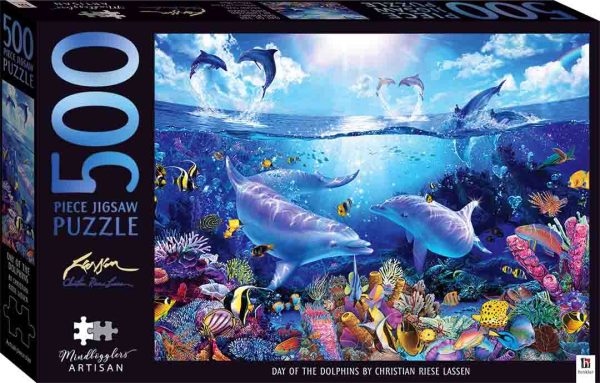 Mindbogglers Artisan Jigsaw: Day of the Dolphins Fashion