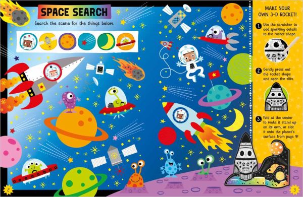 Scratch and Sparkle Space Activity Book For Cheap