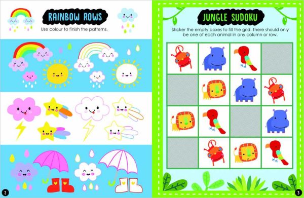 Playtime Learning Patterns Sticker Activity Book Fashion