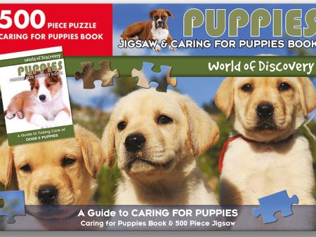 World of Discovery: Puppies Jigsaw & Caring for Puppies Book For Sale