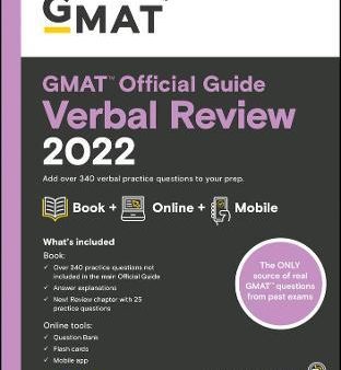 GMAT Official Guide Verbal Review 2022 : Book + Online Question Bank Online Hot Sale