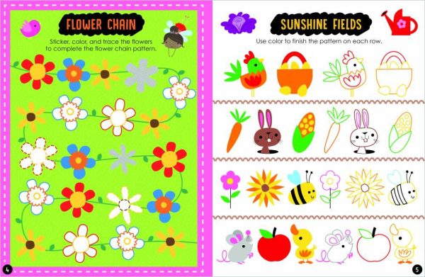 Playtime Learning Patterns Sticker Activity Book Fashion