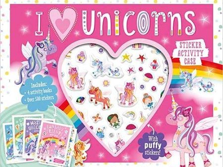 I Love Unicorns Sticker Activity Case on Sale